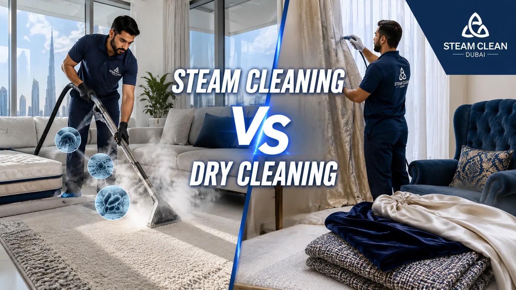 Steam Cleaning vs Dry Cleaning