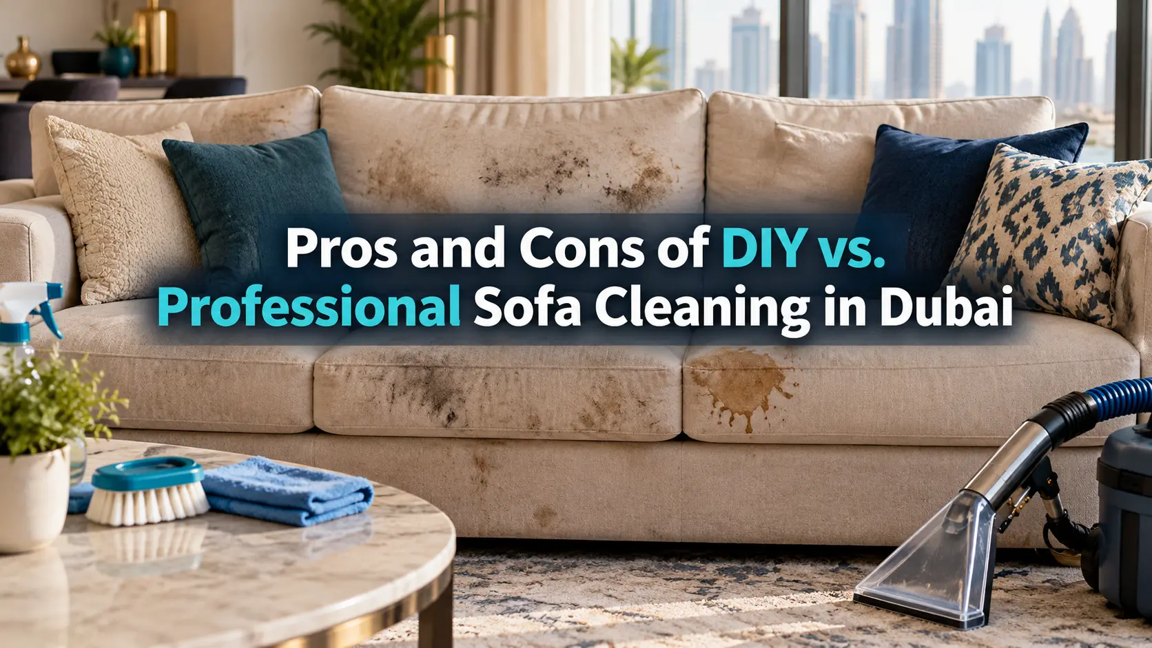 Pros and Cons of DIY vs. Professional Sofa Cleaning in Dubai
